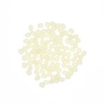 Cox & Rawle Luminous Attractor Beads - soft oval white 100pc